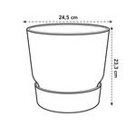 greenville round 25cm living concrete
